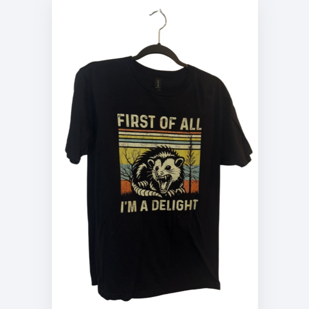 Black Graphic T-Shirt (M)